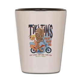 CafePress Bikin' Bikini BBQ Unique and Funny Shot Glass