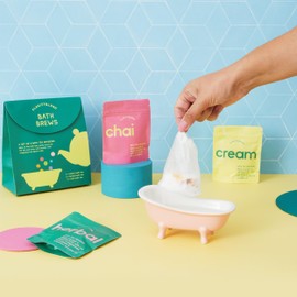 Clarity Blend Aromatherapy Bath Brew Gift Set (Set of 6) – Natural Epsom & Himalayan Pink Salt Sachets Infused with 100% Natural Pure Essential Oils, Oatmeal and Clays. Unique Gift for Her.