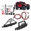 1/10 RC Metal Front Rear Bumper with LED Light Kit