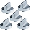 BlueStars 5 Packs W10698166 Stove Range Cooktop Control Knobs -