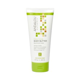 Andalou Naturals Kukui - Manteca corporal nutritiva de cacao, 8 onzas