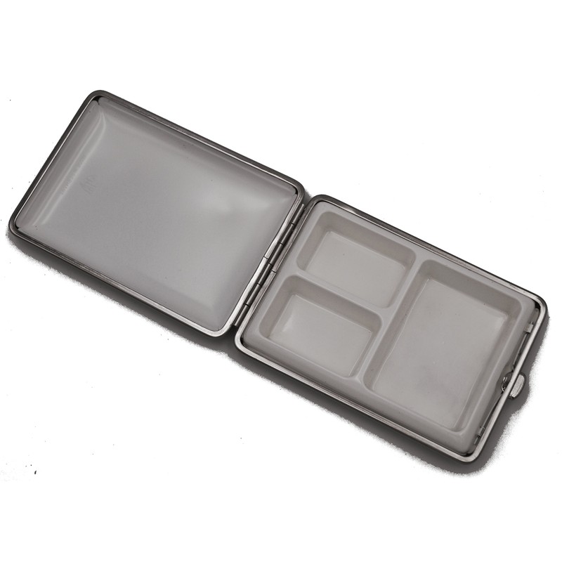 Germanus pill box case, made in Germany, large, brown