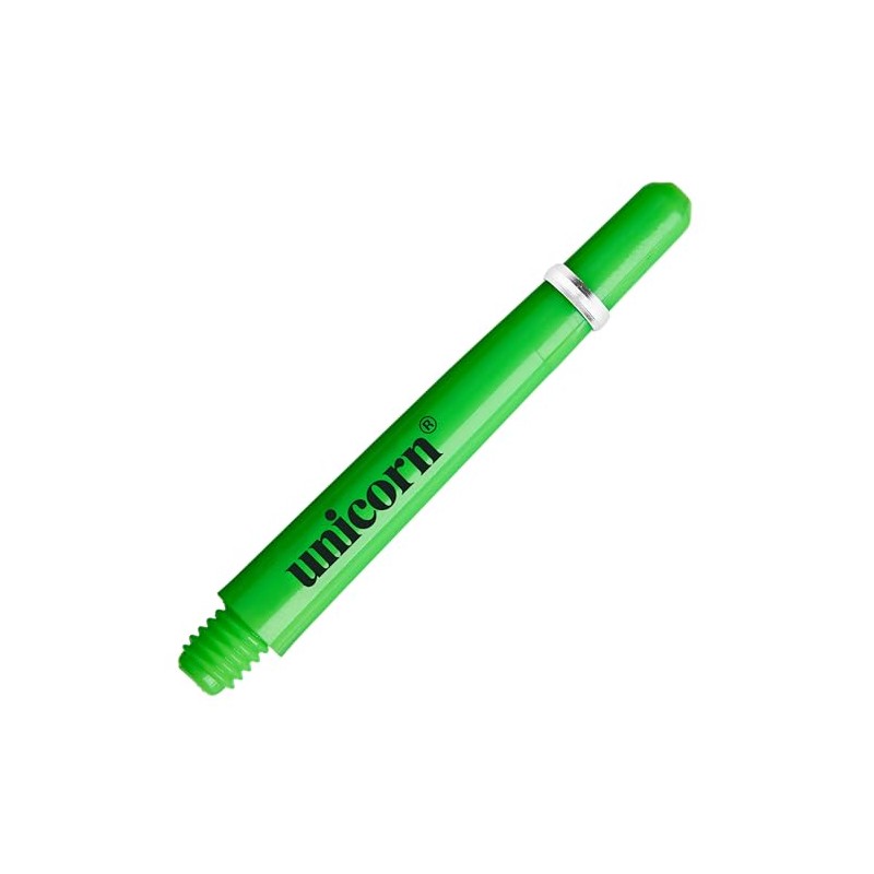 Unicorn Gripper 4 Neon Dart-Schäfte, grün, Ultra Short