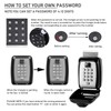 Punch Button Key Lock Box, Metal Combination, Zinc Alloy, Waterproof,