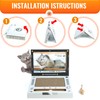 Scratching Pad Laptop Interactive Toy, 3-in-1 Cardboard Cat Interactive Toy,