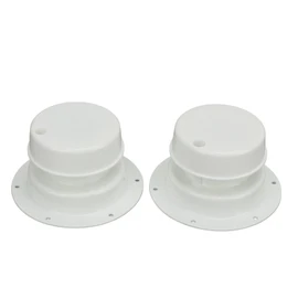 2PCS RV Plumbing Vent Caps Prevent Leaks Camper Roof Sewer Vent Cover Caps for Trailer 1 to 2‑3/8 Inch Pipes White