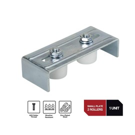 DOJA Industrial | Guide Stand | Nylon Adjustable Sliding Door Wheels | 2 Wheels | Guide Rollers for Sliding Gates | Sliding Gate Guide Rollers | Gate Guide Wheels