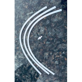 3x milk hose (36 cm) for Jura frothing nozzles +1x nipple connector #72249