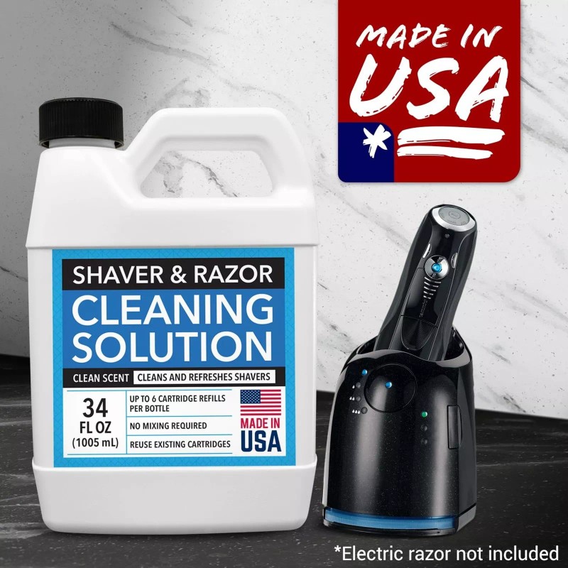 Impresa Electric Shaver Cleaning Solution for Braun Clean & Renew