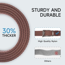 SENDEFN Nylon Ratchet Belts for Men, Golf Web Belt with Automatic Adjustable Buckle Casual Jeans