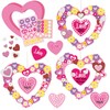 BeYumi Heart Wreath Craft Kit - 36Pcs Mother's Day Make