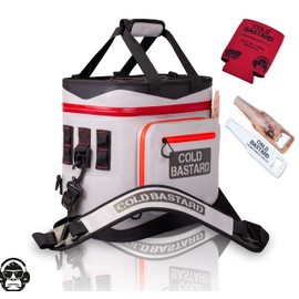 New Cold Bastard JOURNEY20+ Cans TITANIO Best Premium Leakproof Ice Soft Backpack Cooler Souvenirs Included