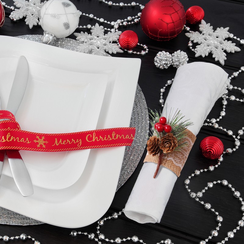 Pinecone Napkin Rings Sweet Reusable Christmas Napkin Holders Table Decor