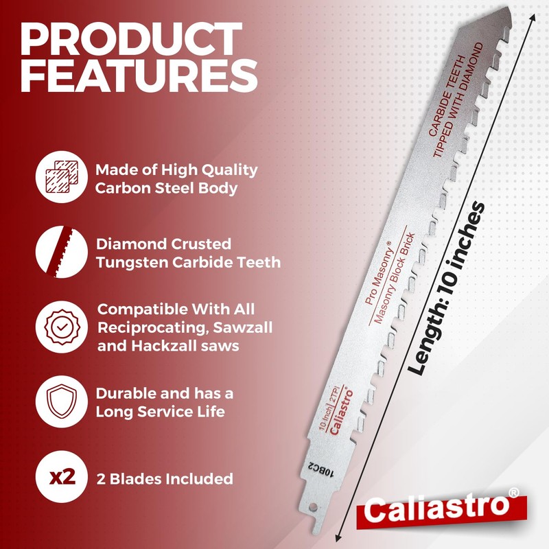 9-Inch Brick, Masonry, Porous Concrete, Engineered Stone Saw Blade for