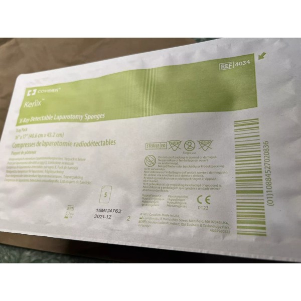 Covidien LOT OF 2 5 Packs COVIDIEN KERLIX X-Ray Detectable