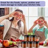 6 Pack 100ml Empty Amber Plastic Jars with Black Lid,