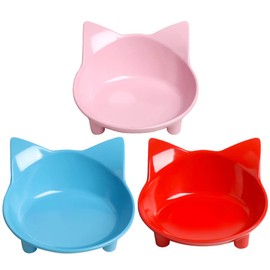 Skrtuan Cat Bowl Cat Food Bowls Non Slip Cat Dish Pet Food Bowls Shallow Cat Water Bowls Cat Feeding Wide Bowls to Stress Relief of Whisker Fatigue Pet Bowl of Dogs Cats Rabbits