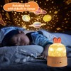 therapsky Bunny Night Light, Cute LED Lamp with Remote, Silicone