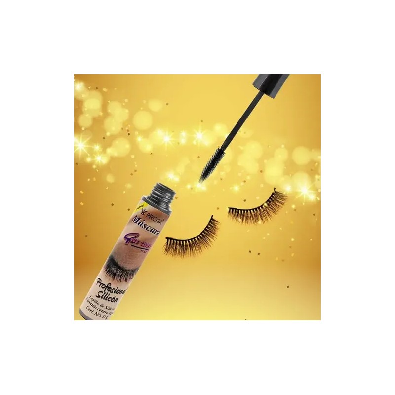 Máscara De Pestañas Prosa Profesional Silicón Waterproof Color Negro