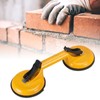 Yellow 2 Jaw Suction Cup Aluminium Alloy Professional Double Jaw