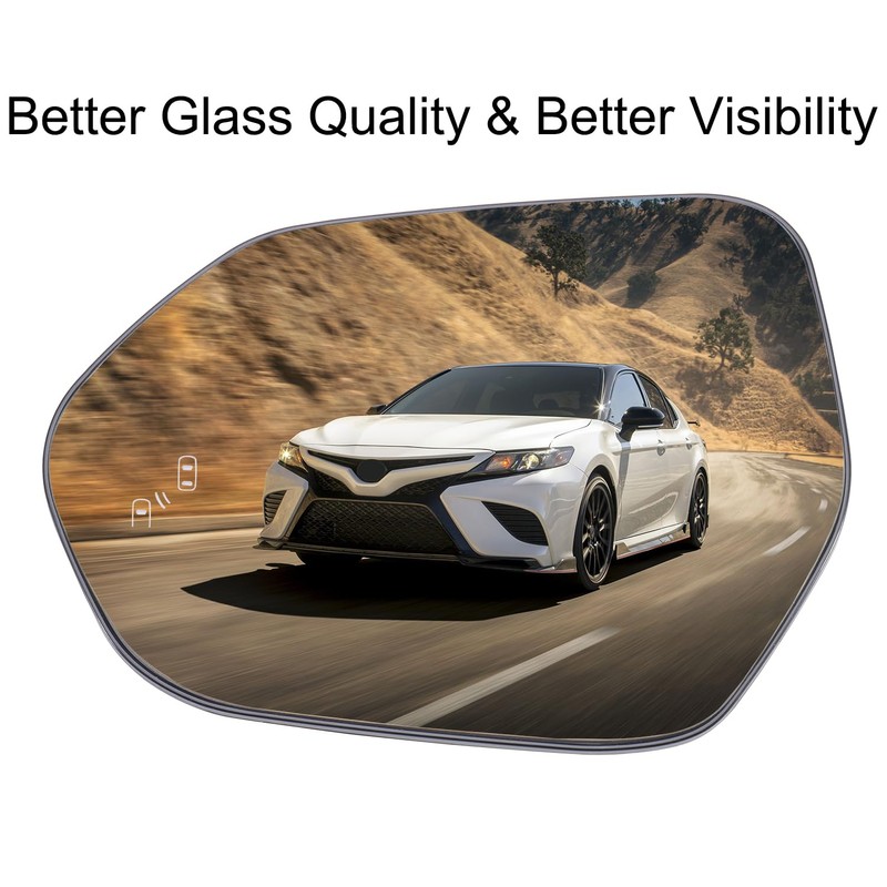 Driver Side Mirror Replacement for 2018-2024 Toyota Camry with BSD