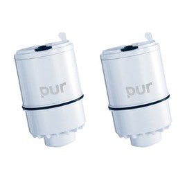PUR Faucet Mount Replacement Filter 2-Pack, Genuine PUR Water Filter for Sink Faucet, Lead Reducing, 6-Month Value, White (RF33752)