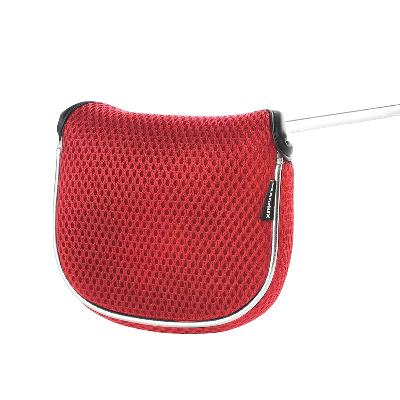 Andux Golf Putter Cover Square Mesh Putter Headcover MT/TG14 (Red)