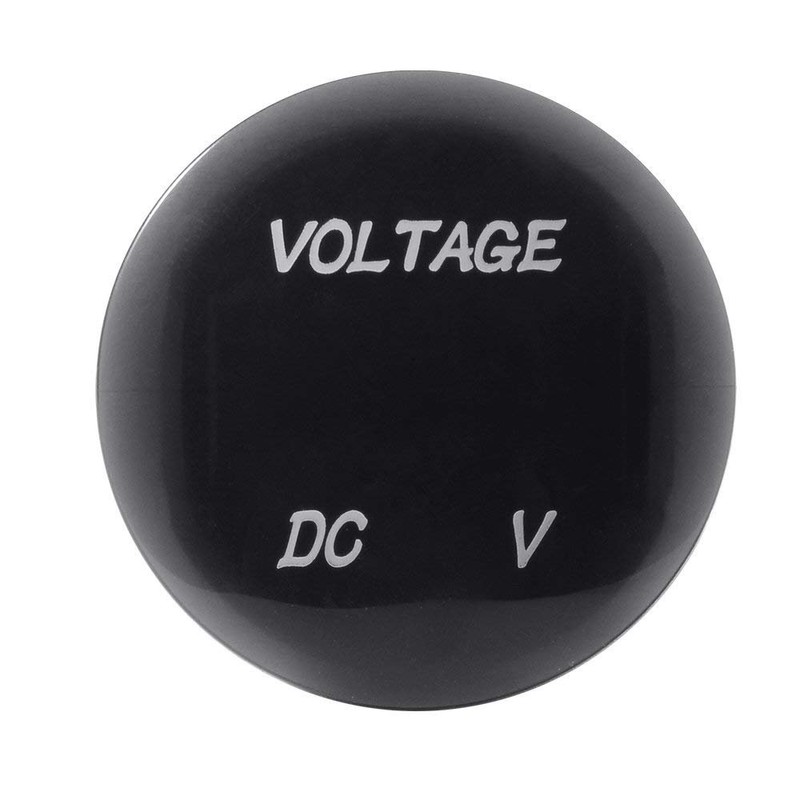 Waterproof Voltmeter, Mini Digital Display Voltage Meter DC 12V-24V Red