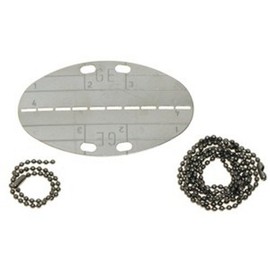 Army Dog Tag with Chain 60 cm