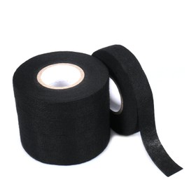 Tueascallk 5 Rolls 250 Feet Black High Temperature Resistant Insulating Fiber Flannel Electrical Tape, Automobile Wiring Harness Friction Tape, 3/4"(W)