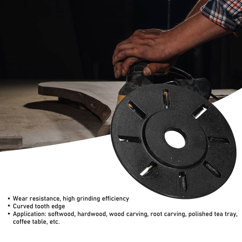 Angle Grinder Wood Carving Disc 8 Teeth Milling Cutter Carving