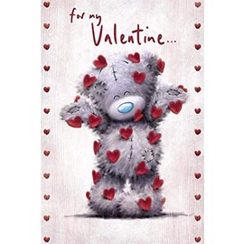 Me To You Bear Falling Hearts Valentine's Day Card