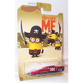 H0T WHEELS illumination entertainment D’ESPICABL’E ME MINI0N made red slikt back vehicle 1.64 scale diecast model