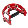 YMC Half Moon EZ Grip Tambourine 20 Jingles - Red