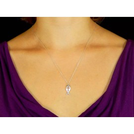 Religious 925 Sterling silver 20" necklace pendant FISH BIBLE PRAY GOD JESUS MIRACLE HOPE