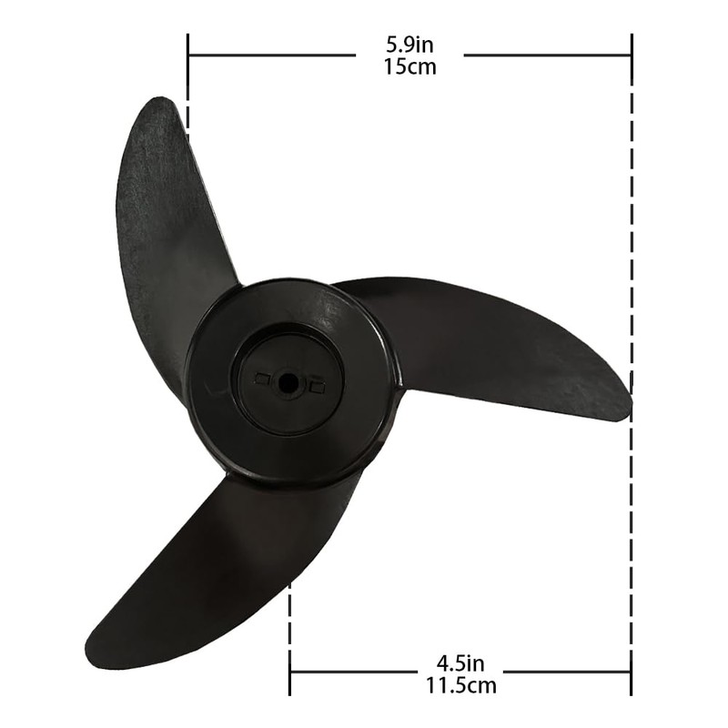 Boat Propeller for Brushless and brushed Electric Trolling Motor,Engine Replacement