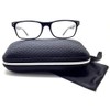 Nearsighted for Distance Myopia Glasses for Men Women Square 2-Pair