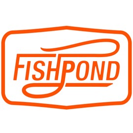 fishpond Thermal Die Cut Sticker - Double Haul Orange