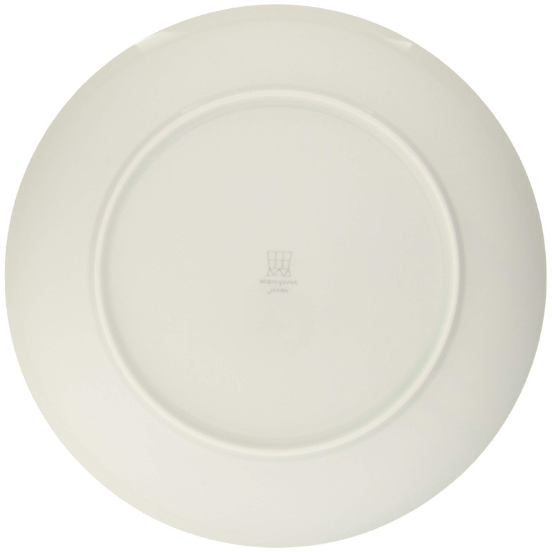 Hasamiyama Nishiyama Plate, 10.6 inches (27 cm), Daisy, Gray