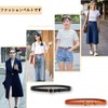ifullrich Genuine Leather Belt, Women's, Thin, Large Size, Cowhide Leather,