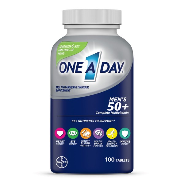 One A Day Men’s 50+ Multivitamins, Supplement with A, C,