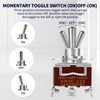 Momentary Toggle Switch, MecRecare Waterproof 3 Way Toggle Switch (ON)-Off-(ON)