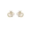 CEYIYA Starfish Stud Earrings for Women - Conch Shell Stud