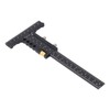 Woodworking Scriber Measuring Tool T Square Ruler Carpentry Multifunctional Aluminum