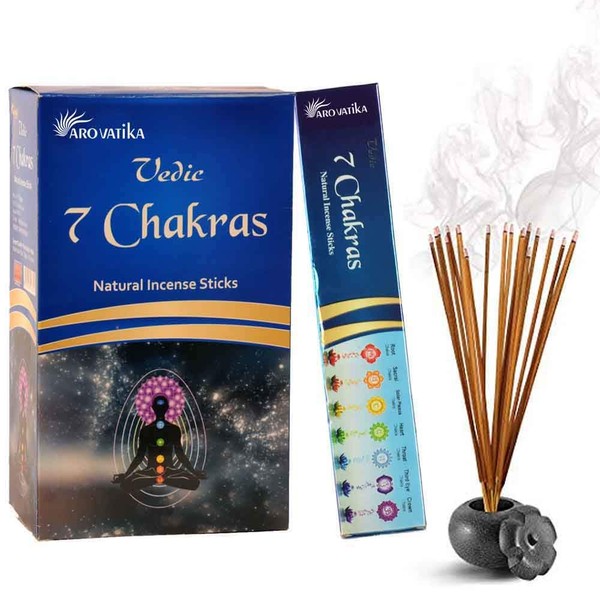 ARO VATIKA Vedic 7 Chakra Natural Masala Incense Sticks Pack