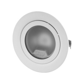 ADAKAT Pack of 2 Full Metal Recessed Spotlights G4 12 V Glass Cover