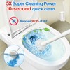 Disposable Toilet Brush Cleaning System, with 40 Pcs Brush Bowl