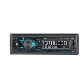 JENSEN MPR210 7 Character LCD Single DIN Car Stereo Radio | Push to Talk Assistant | Bluetooth Hands Free Calling & Music Streaming | AM/FM Radio | USB Playback & Charging | Not a CD