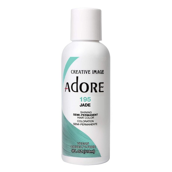 Adore Semi-Permanent Haircolor #195 Jade 4 Ounce (118ml) (2 Pack)