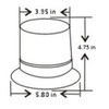 BS2T AMBER ORANGE 12-100V DC 1/2" PIPE MOUNT STROBE XENON